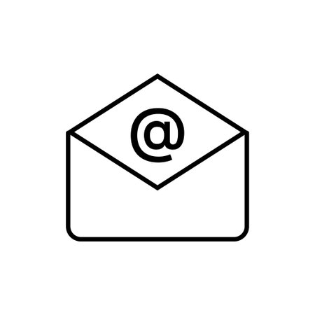 Mail icon design template isolated illustrationのイラスト素材