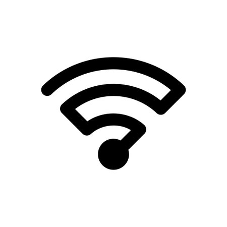 Wifi symbol icon design template isolated illustrationのイラスト素材
