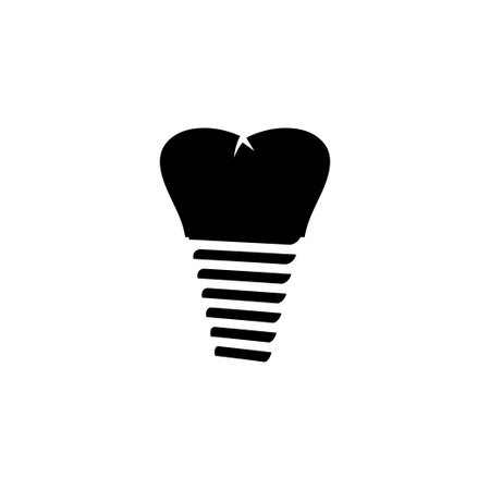 Dental icon logo design template isolated illustrationのイラスト素材