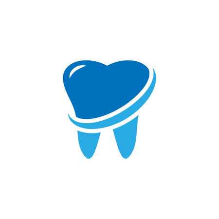 Dental icon logo design template isolated illustrationのイラスト素材