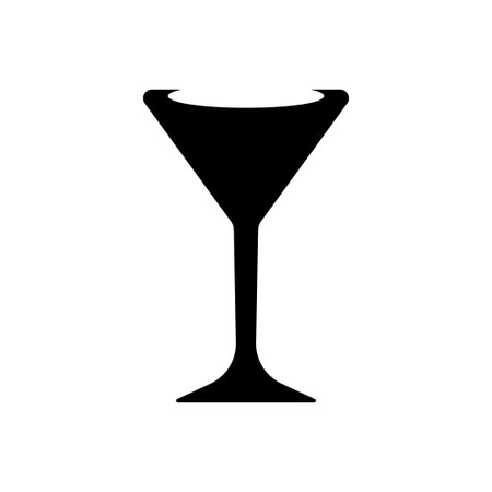 Wine glass icon logo design template isolated illustrationのイラスト素材