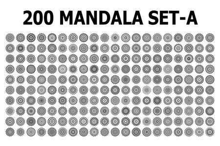various mandala collections - 200のイラスト素材