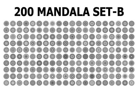 various mandala collections - 200のイラスト素材