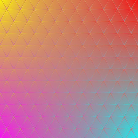 Abstract geometric background with triangles. Vector illustration. Colorful gradient.の写真素材