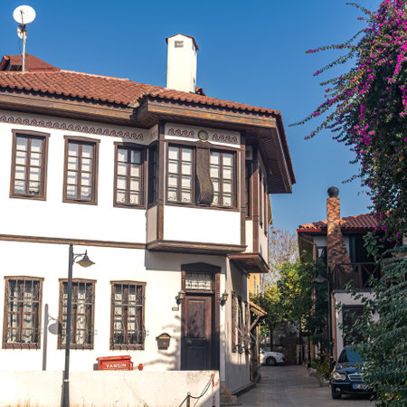 Antalya, Turkey - November 15, 2021: cityscape in historic city centerのeditorial素材