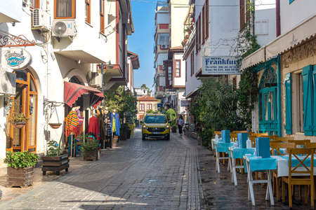 Antalya, Turkey - November 15, 2021: view in historic city centerのeditorial素材