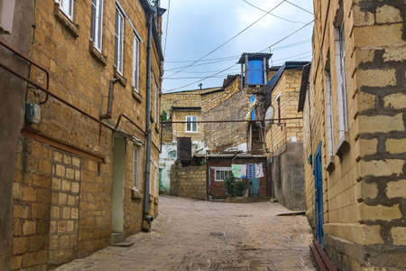 mahallas in Derbent, ancient streets of the historical center of the city, Dagestanの写真素材