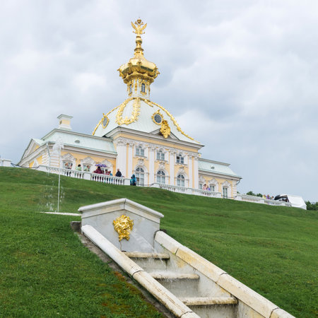Saint Petersburg, Russia - June 06, 2024: church of the Grand Palace in Peterhofのeditorial素材