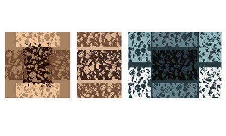 illustration design of rocks seamless texture perfect for pattern, layout, Social Media Banner, Brochure Cover Design or Wall Decoration Backgroundのイラスト素材