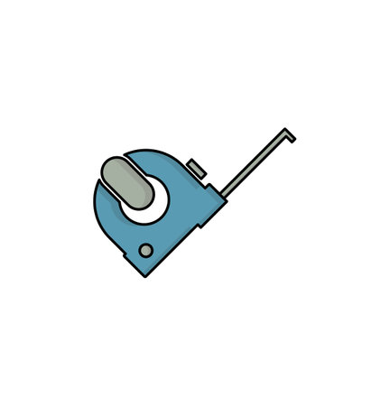 tape measure icon vector illustration logo template for many purpose. Isolated on white background. full colorのイラスト素材