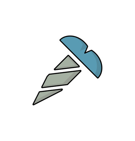 screw icon vector illustration logo template for many purpose. Isolated on white background. full colorのイラスト素材