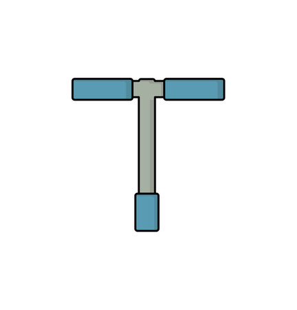 Shock T handle icon vector illustration logo template for many purpose. Isolated on white background. full colorのイラスト素材