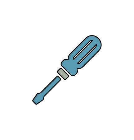 screwdriver icon vector illustration logo template for many purpose. Isolated on white background. full colorのイラスト素材