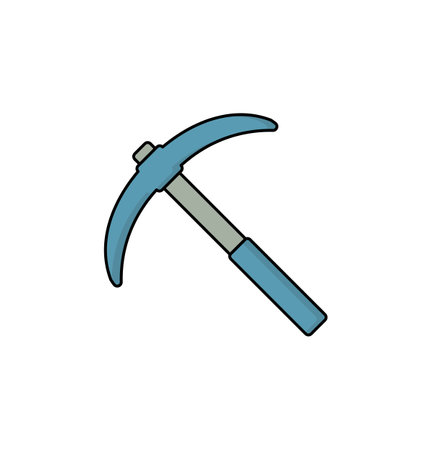 pickaxe icon vector illustration logo template for many purpose. Isolated on white background. full colorのイラスト素材