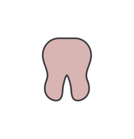 tooth icon vector illustration logo template for many purpose. Isolated on white background.のイラスト素材
