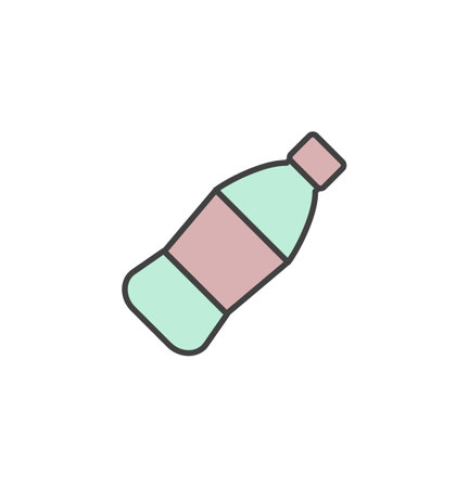 plastic bottle icon vector illustration.のイラスト素材