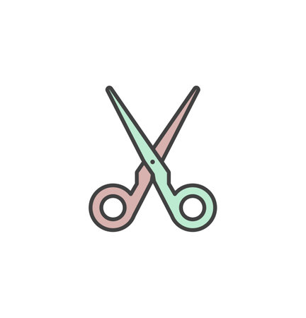 scissor icon vector illustration logo template for many purpose. Isolated on white background.