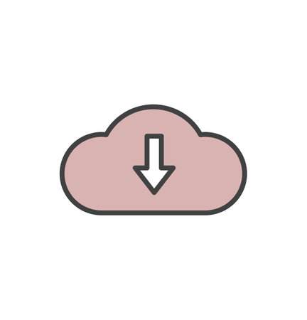 download icon vector illustration logo template for many purpose. Isolated on white background.のイラスト素材