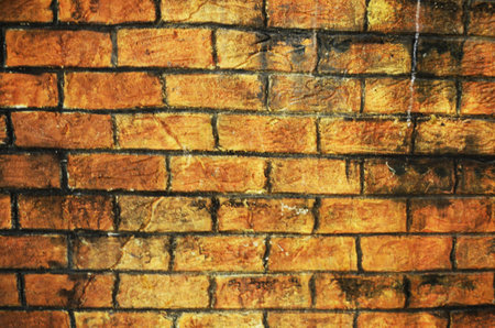 Background of brick wall textureの写真素材