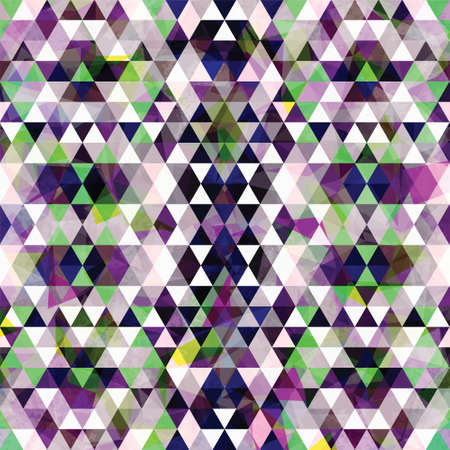 Triangular Mosaic Purple Background. Abstract Vector Illustration.ÂŒ