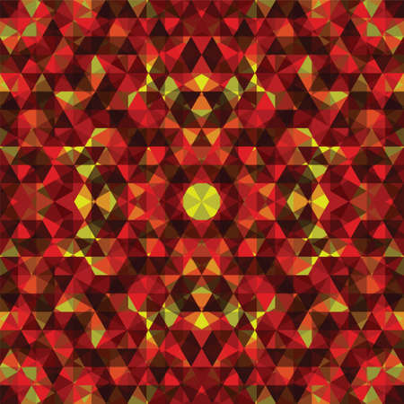 Triangular Mosaic Colorful Background. Abstract Vector Illustration.ÂŒ