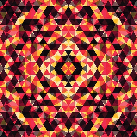 Triangular Mosaic Colorful Background. Abstract Vector Illustration.ÂŒ