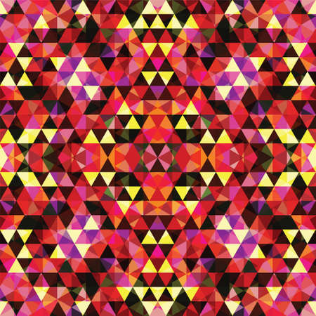 Triangular Mosaic Colorful Background. Abstract Vector Illustration.ÂŒ