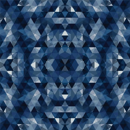 Triangular Mosaic Colorful Background. Abstract Vector Illustration.