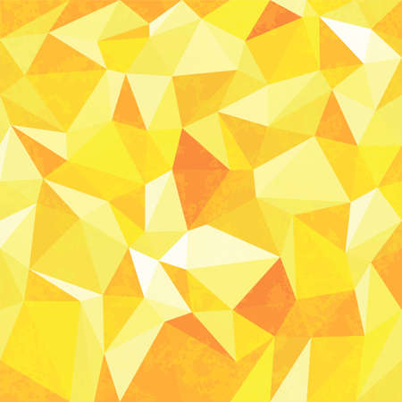 Yellow Mosaic Background. Abstract Vector Illustration.のイラスト素材