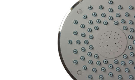 shower head isolated on white with space for text