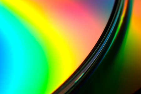 Light reflecting from cdの写真素材