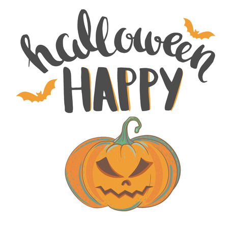 Halloween card templateのイラスト素材