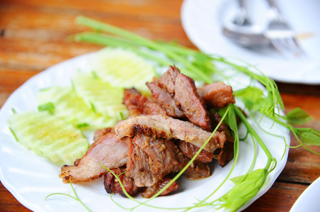 Grilled Pork Neckの写真素材