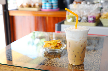 iced coffeeの写真素材