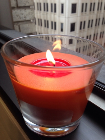 Orange candle litの素材
