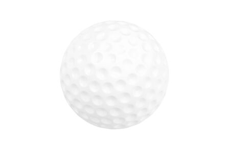Golf ball and tee 3D graphic on white background HDの写真素材