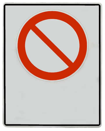 Prohibition sign - template for your own labeling - big