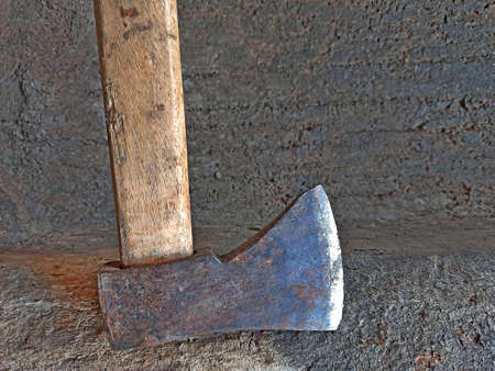 Ax or hatchet a little older and used.