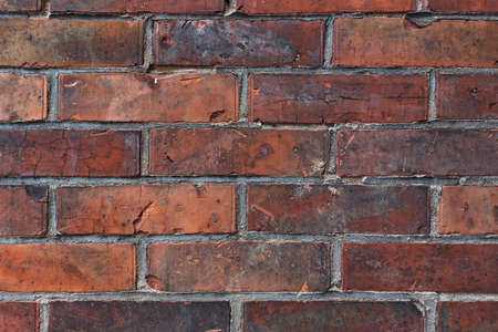 Wall from red bricks.の写真素材