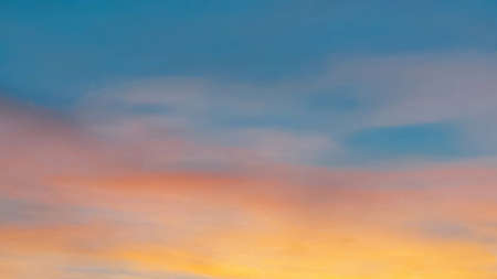 Sunset in blue yellow colors.