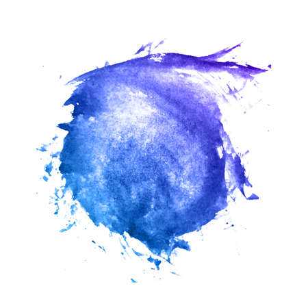 Beautiful multicolored watercolor splash blot designのイラスト素材