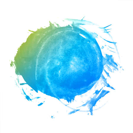 Beautiful multicolored watercolor splash blot designのイラスト素材