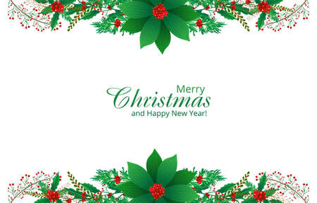 Beautiful ornaments christmas card backgroundのイラスト素材