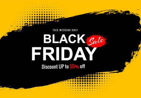 Modern black friday sale concept backgroundのイラスト素材