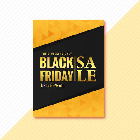 Black friday sale poster brochure backgroundのイラスト素材