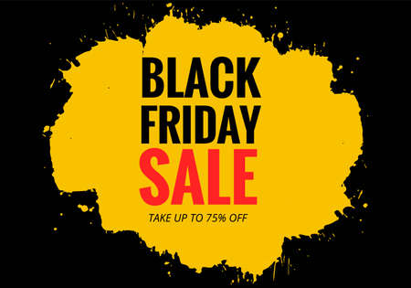 Modern black friday sale poster banner backgroundのイラスト素材
