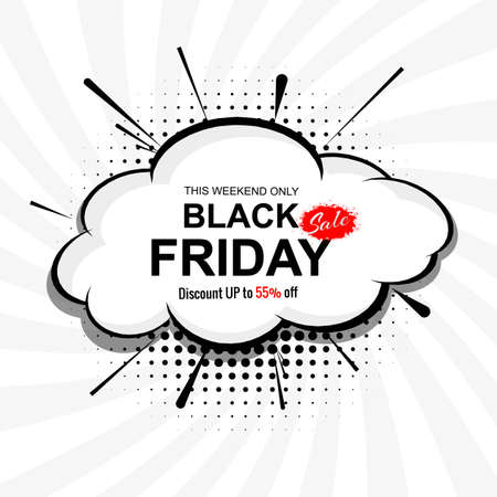 Abstract black friday sale concept banner backgroundのイラスト素材