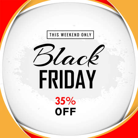 Poster sale black friday for wave backgroundのイラスト素材