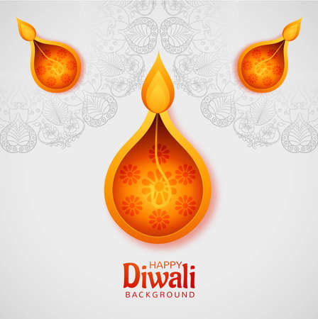 Happy diwali festival card backgroundのイラスト素材