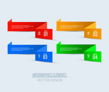 Business infographic set of steps designのイラスト素材